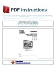 TH42PA40E - PDF INSTRUCTIONS: Instrucţiuni de utilizare