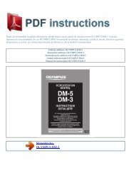 Ghid de utilizare OLYMPUS DM-5 - PDF INSTRUCTIONS ...