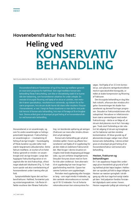 KONSERVATIV BEHANDLING - Elbo