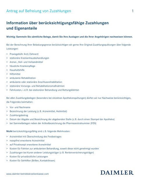 Befreiungsantrag (allgemein)