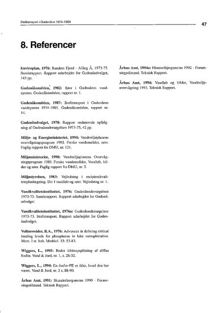 Stoftransport i Gudenåen 1974 til 1993 (PDF) - Gudenåkomiteen