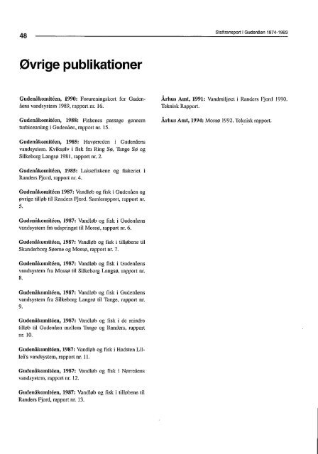 Stoftransport i Gudenåen 1974 til 1993 (PDF) - Gudenåkomiteen