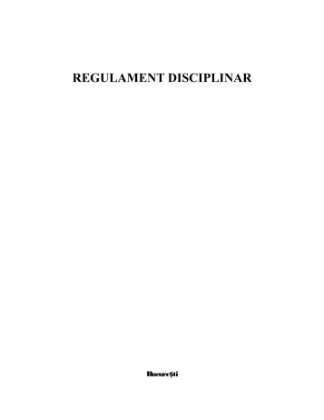 Regulament disciplinar - FRF-AJF.ro