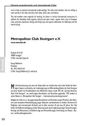 Metropolitan Club Stuttgart e.V.