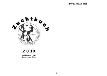 DVD Zuchtbuch 2010 2 - Dalmatiner Verein Deutschland