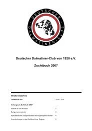 Deutscher Dalmatiner-Club von 1920 e.V. Zuchtbuch 2007