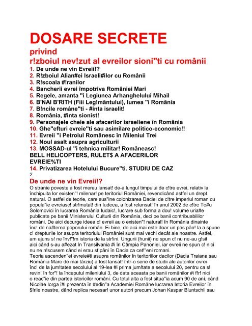 DOSARE SECRETE - murmuruljiltului