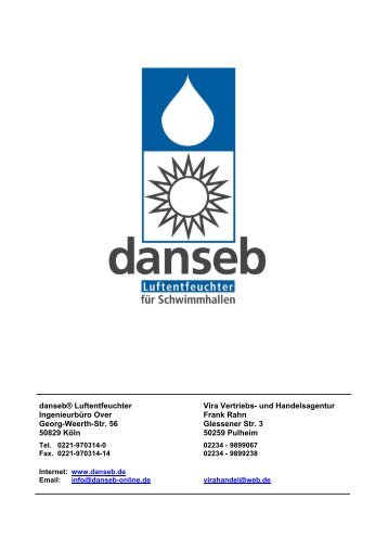 danseb® Luftentfeuchter Vira Vertriebs- und Handelsagentur ...