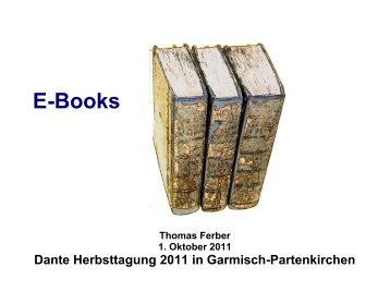 Thomas Ferber: E-Books