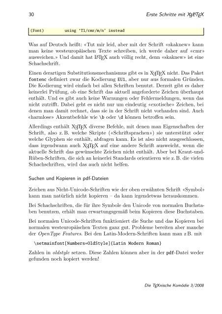 Erste Schritte mit XELATEX - Dante eV