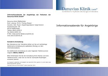 Flyer als pdf ansehen - Danuvius Klinik