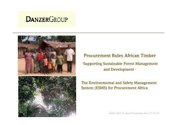 Presentation Africa - Danzer