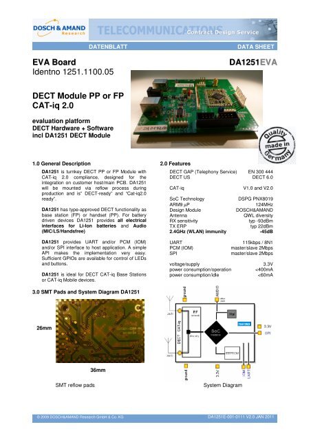 Da1251eva Data Sheet V1 0 Dosch Amand Com