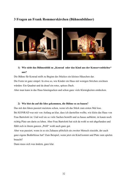 3 Fragen an Frank Rommerskirchen - DAS DA Theater