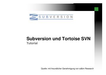 Subversion und Tortoise SVN