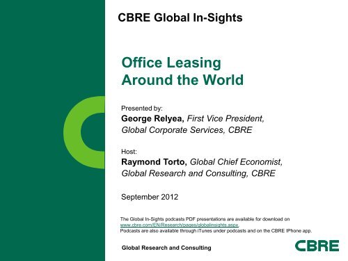 Download PDF Presentation - CBRE.com