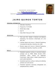 JAIRO QUIROS TORTOS - Universidad de Costa Rica