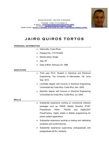 JAIRO QUIROS TORTOS - Universidad de Costa Rica