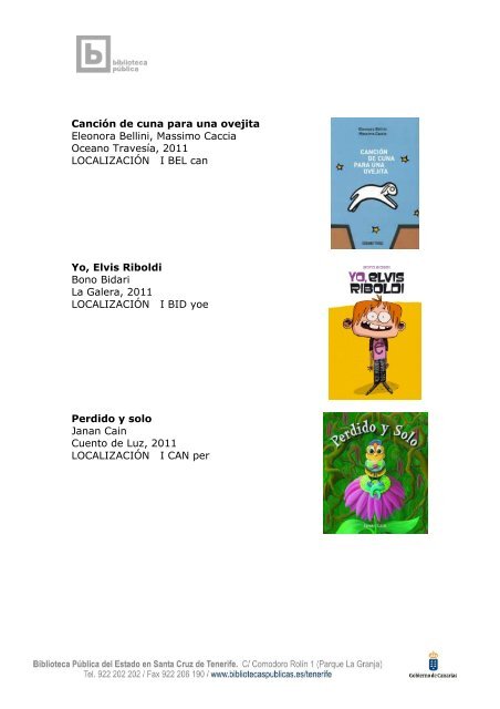 biblioteca infantil selección novedades enero