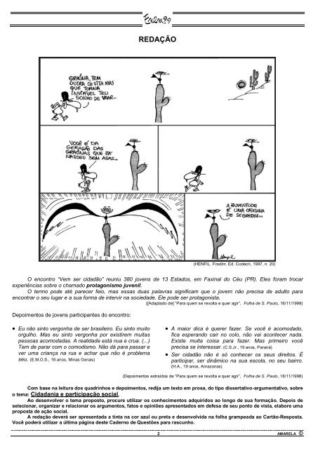 prova multidisciplinar - Oficina do Estudante