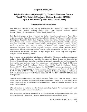 Directorio De Proveedores Planes Medicare Directorio De Proveedores Planes Medicare