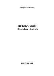 Wojciech Cichosz METODOLOGIA Elementarz Studenta