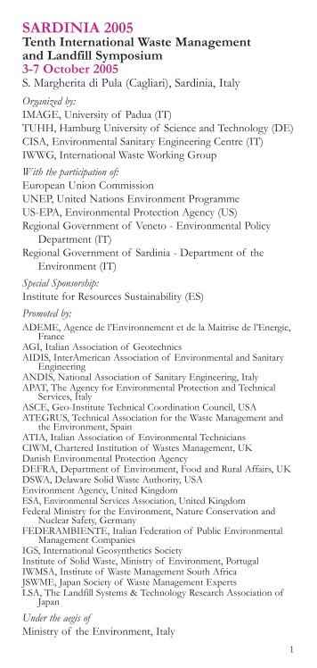 Sardinia 2005 Programe as pdf