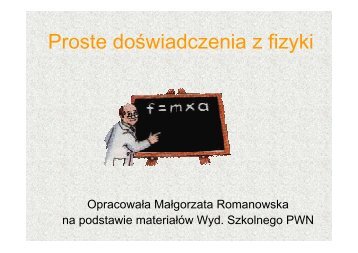 Proste doświadczenia z fizyki