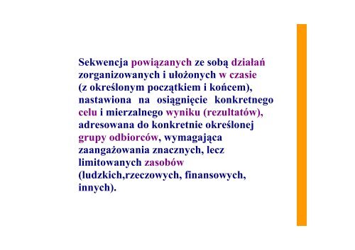 Tworzenie projektu w oparciu o metodę PCM - prezentacja