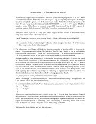 Exponential and Logarithmic Word Problems Worksheet