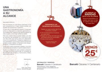 Navidad Caceres V Centenario - Barceló