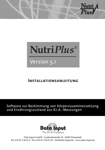 NutriPlus© - Data-input.de