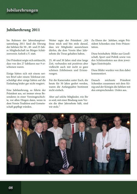 Anholter Schützenpostille 2012 - Ausgabe 01