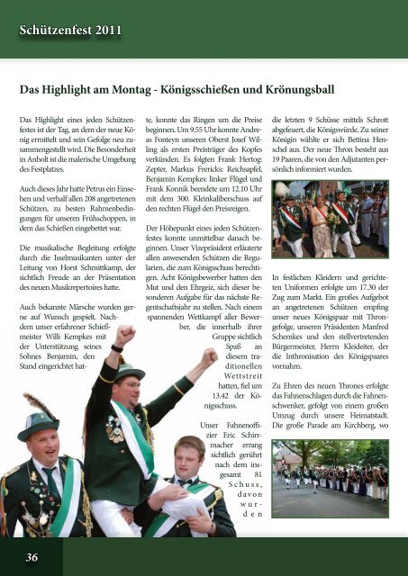 Anholter Schützenpostille 2012 - Ausgabe 01
