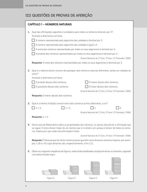 122 QUESTÕES DE PROVAS DE AFERIÇÃO