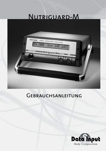 Gebrauchsanleitung Nutriguard-M - Data-input.de