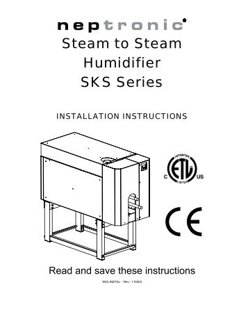 Steam to Steam Humidifier SKS Series - Neptronic
