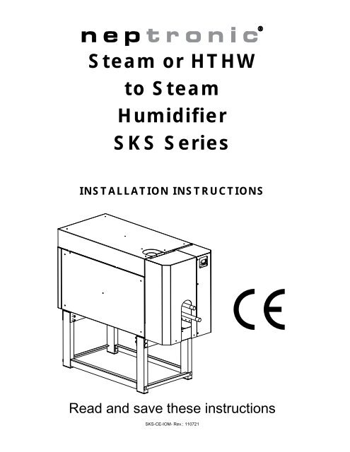 Steam or HTHW to Steam Humidifier SKS Series - Humidity Solutions