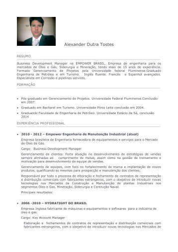 Alexander Dutra Tostes - Rona Assessoria Comercial