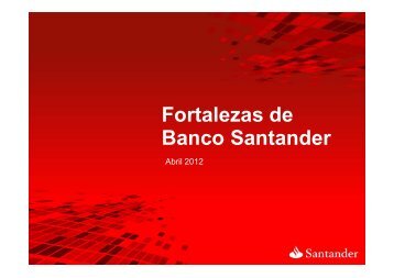 Fortalezas de Banco Santander