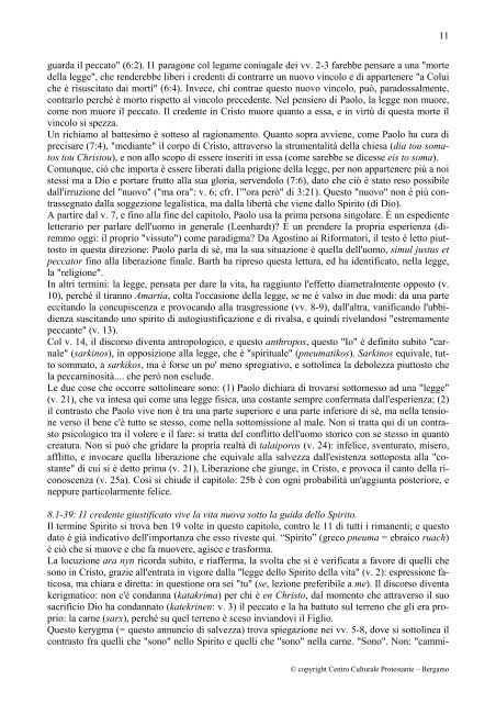 LA LETTERA DI PAOLO AI ROMANI