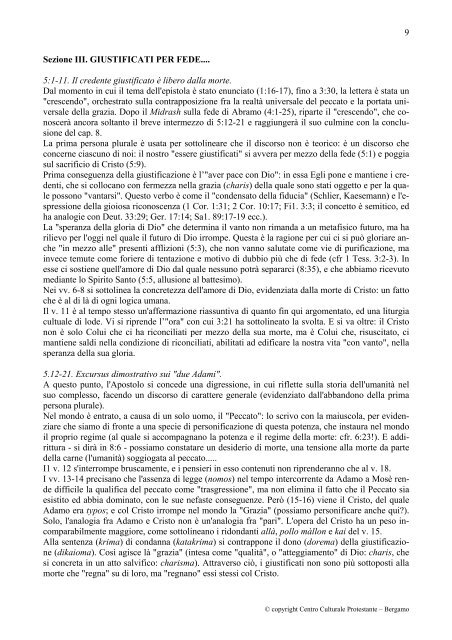 LA LETTERA DI PAOLO AI ROMANI