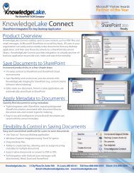 KnowledgeLake Connect - SP Integration