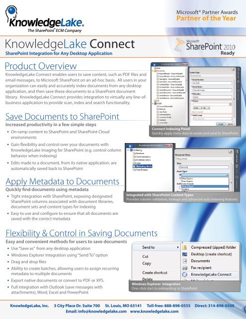 KnowledgeLake Connect - SP Integration