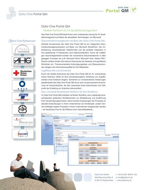 Data One - Portal QM Portal QM - Data One GmbH