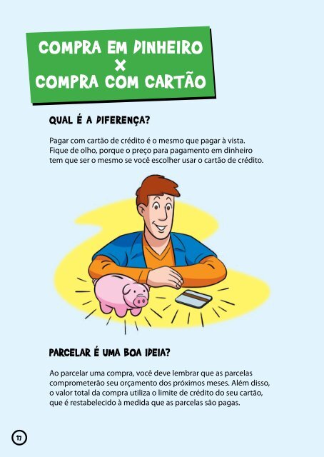 Cartão: a dica é saber usar