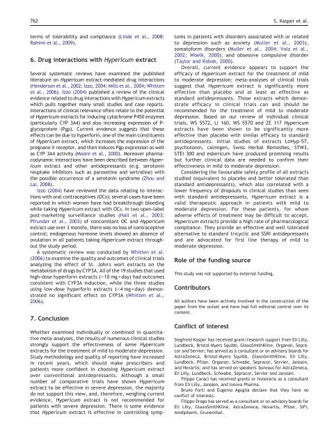 Efficacy and tolerability of Hypericum extract for the ... - Livar.net