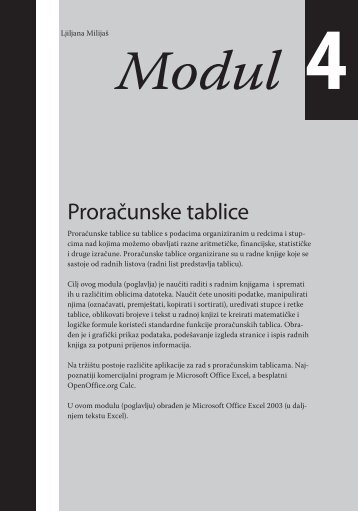 Proračunske tablice - alome