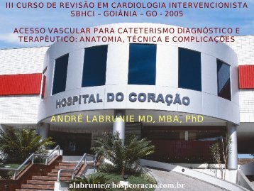 Aula 2 - Acesso Vascular: Anatomia, Técnica e Manejo