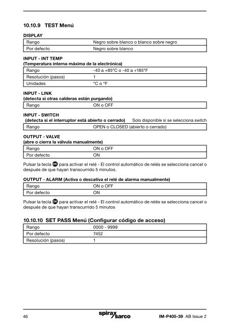 Temporizador de Purgas de caldera BT1050 - Spirax Sarco